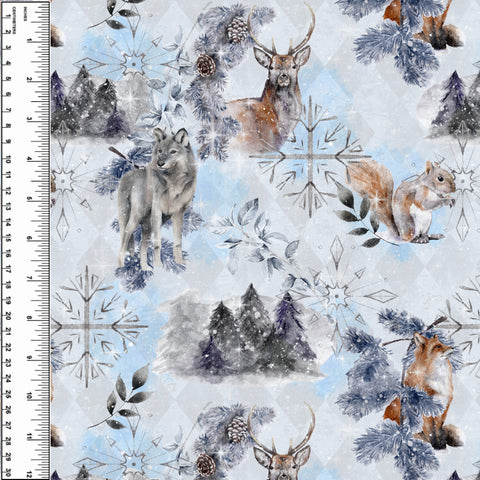 PREORDER Crystal Snowflake Forest Animals Sky