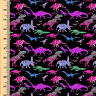 Dinosaur Grunge Cotton Candy Small Scale Squish 54" Wide