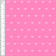 Remnant Dinosaurs Pink 38" Cotton French Terry