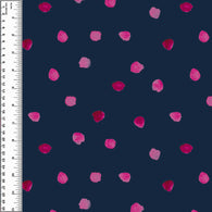 Remnant Dots Watercolour Pink on Navy 24" Athletic