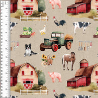 **NEW** PREORDER Farm Red Barn Taupe