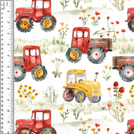 **NEW** PREORDER Farm Vehicles Grassy Floral