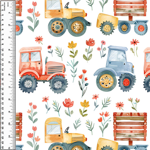 **NEW** PREORDER Farm Vehicles Primary Floral