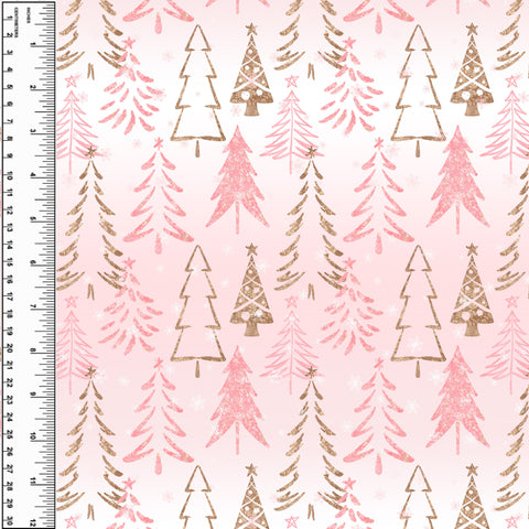 PREORDER Festive Trees Pink