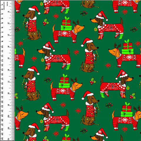 PREORDER Festive Dachshund *Holiday*