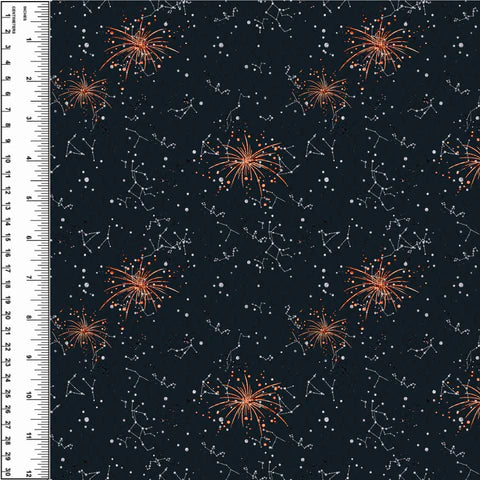 Remnant Fireworks Black 15" Cotton Spandex