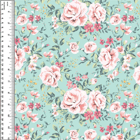 PREORDER Floral on Mint