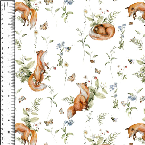 Remnant Fox Curious Floral 24" Squish