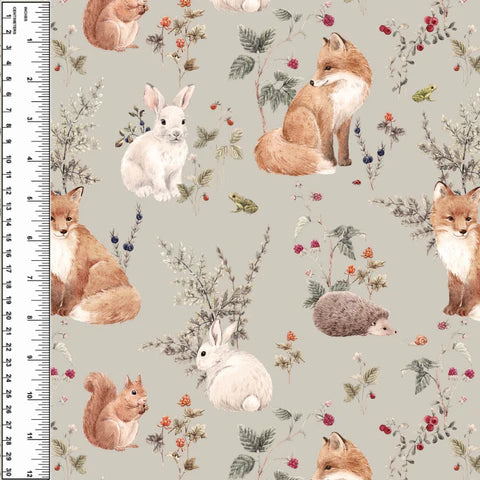 Fox & Hare Berries Woven Cotton