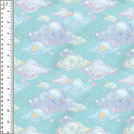 Remnant Glitter Stars Cyan Sky 26” Squish