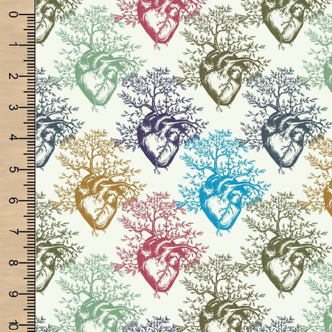 Growing Hearts Bamboo Cotton Spandex Jersey
