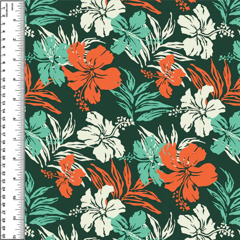 Hibiscus Retro Board Short