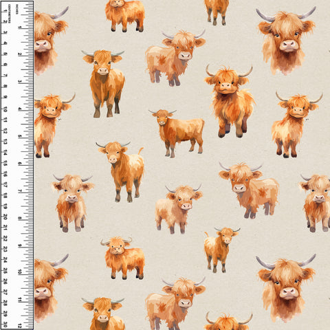 PREORDER Highland Cows Taupe