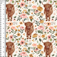 Remnant Highland Cows 19" Cotton Spandex