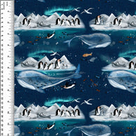 Penguin Whale Island Bamboo Cotton Spandex Jersey
