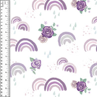 Lilac Rainbow Roses Squish 54" Wide