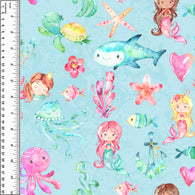 PREORDER Watercolour Mermaid Sea Life