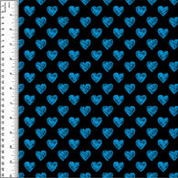 PREORDER Mini Sketchy Hearts Blue