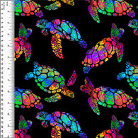 Neon Turtles Swim