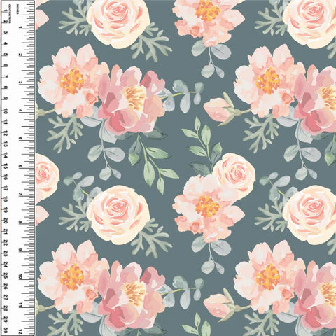 Pale Fern Floral Squish 54" Wide