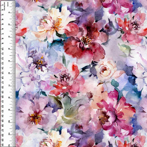 Remnant Peonies 14" Cotton Spandex