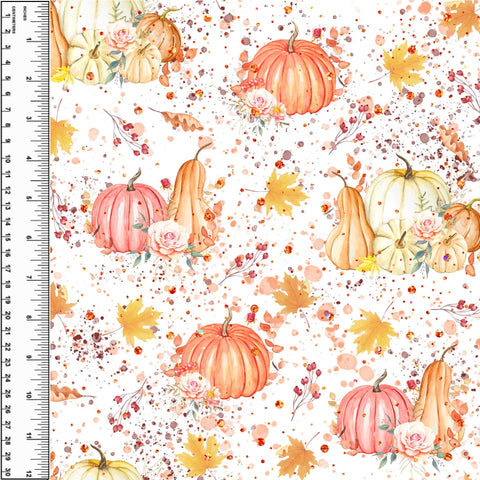 Remnant Pumpkin Splash Fall 32" Cotton Spandex