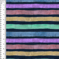 Rainbow Stripes Wavy PUL