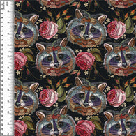 PREORDER Stitched Floral Raccoon