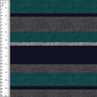 PREORDER Stripe Navy Charcoal Turquoise Horizontal