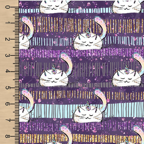 Remnant Unicorn Cats 39” Cotton French Terry