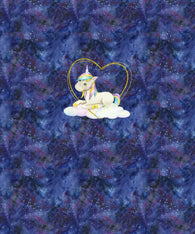 Unicorn Moon Cotton Spandex Panel Child