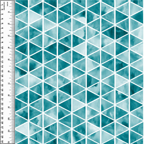 PREORDER Watercolour Triangles Turquoise