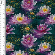 **NEW** PREORDER Water Lilies On Teal