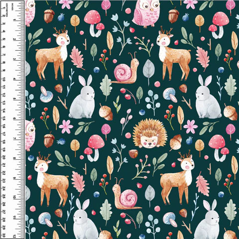 Watercolour Forest Squish 54" Wide