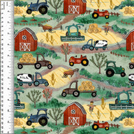 Working Farm Sage Squish 54" Wide