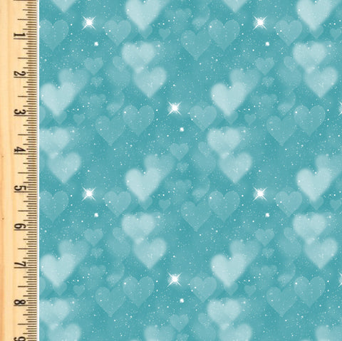 PREORDER Bokeh Hearts Turquoise