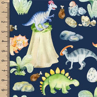 Dinosaur Snack Cotton French Terry