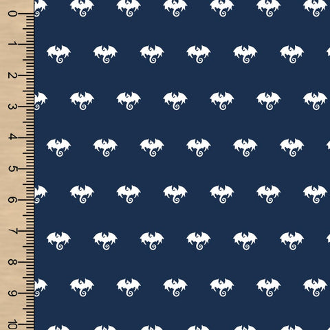 Remnant Dragons Navy 18” Woven Cotton