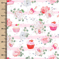 Floral Cupcakes Bamboo Spandex