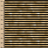 Remnant Golden Bee Stripes 22" Bamboo Cotton French Terry