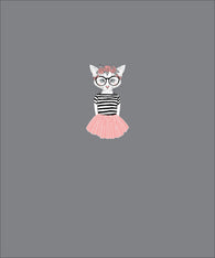 PREORDER Hipster Cat Skirt Panel Adult
