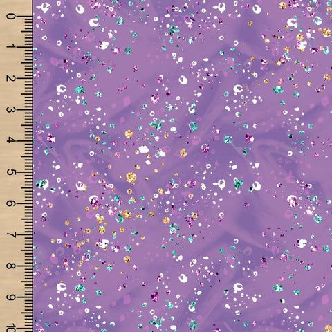 PREORDER Mermaid Glitter Dots Dark Purple