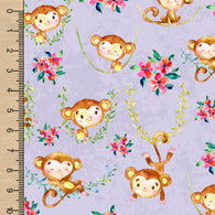 PREORDER Monkey Purple Floral