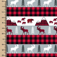 Plaid Forest Cotton French Terry