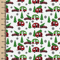 PREORDER Plaid Christmas Tree Trailers Small Scale *Holiday*