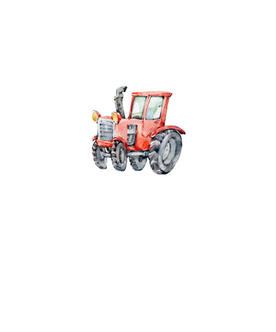 PREORDER Painted Red Tractor Panel Child