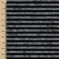 PREORDER Sketchy Stripe Grey on Black