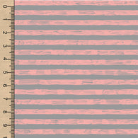 PREORDER Sketchy Stripe Pink on Grey