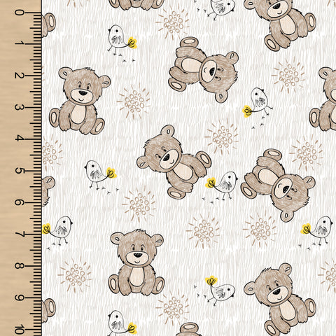 Teddy Bears Woven Cotton