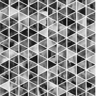 Watercolour Triangles Black Board Short